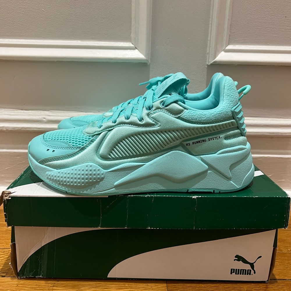 Puma RS-X running sneaker monochrome turquoise size 10 - Picture 4 of 8